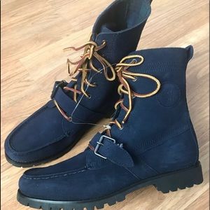 Men’s Polo Ralph Lauren Blue Suede Ranger Boots